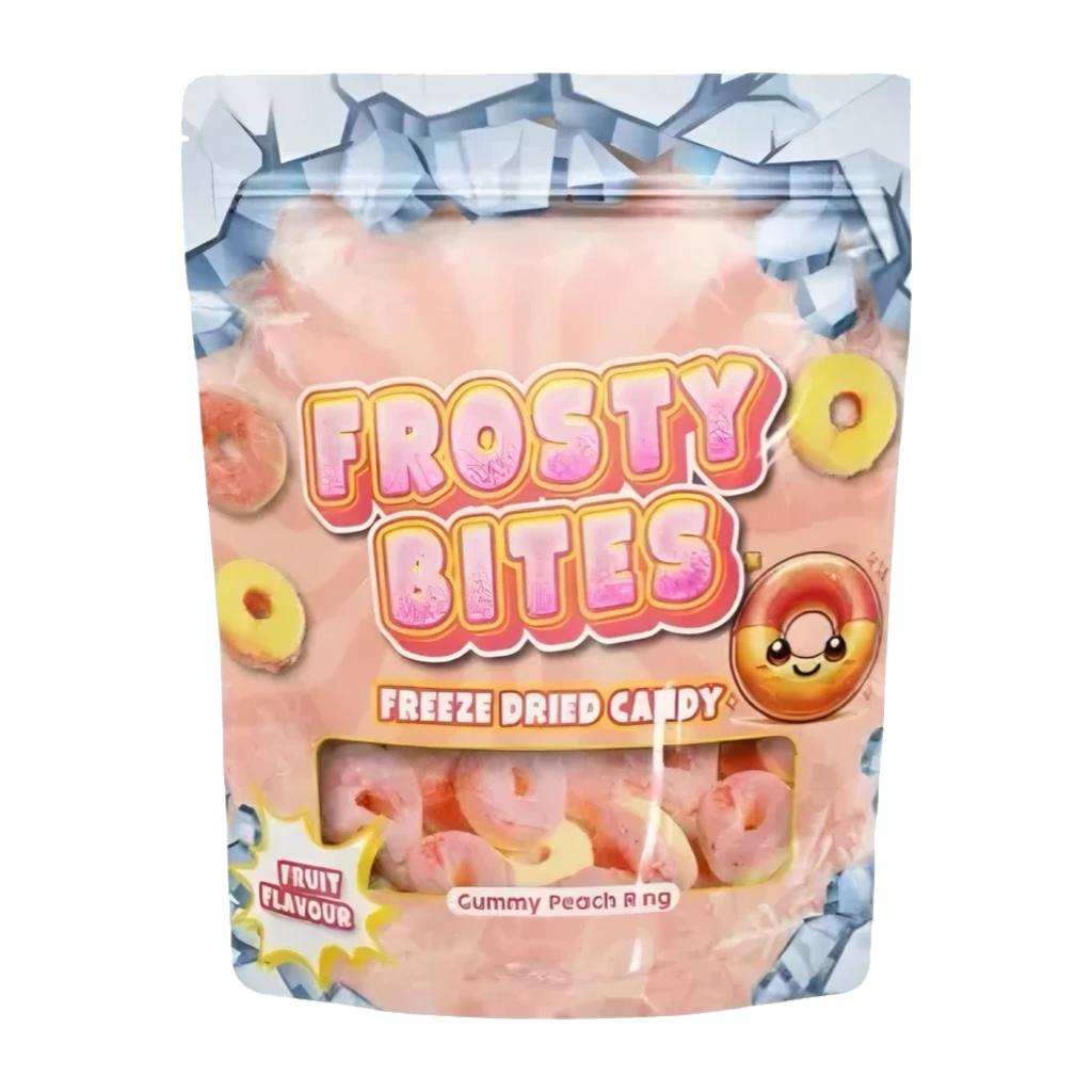 Frosty Bites Puffs Peach Ring (Freeze Dried) 50g