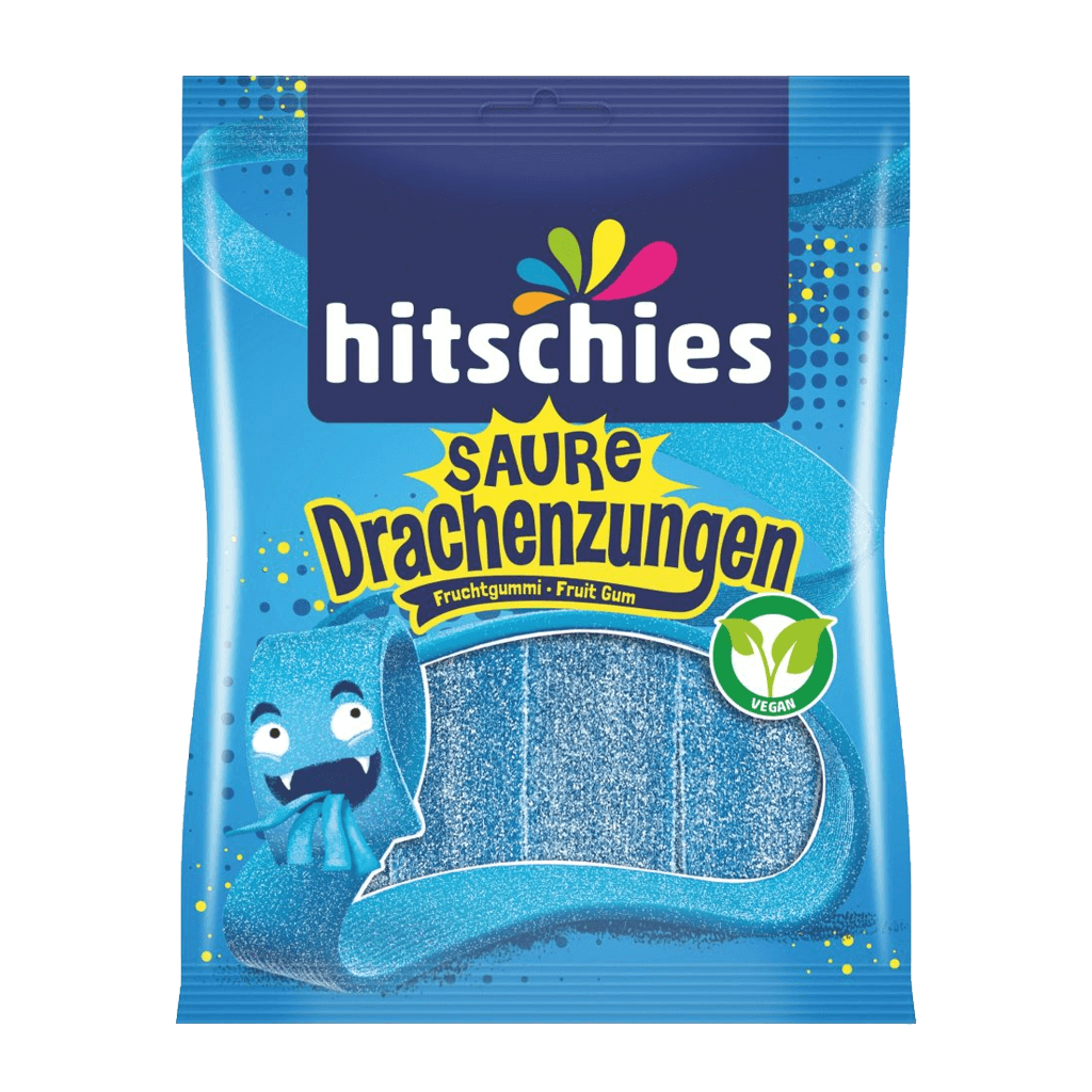 Hitschies Saure Drachenzunge Blau 125g