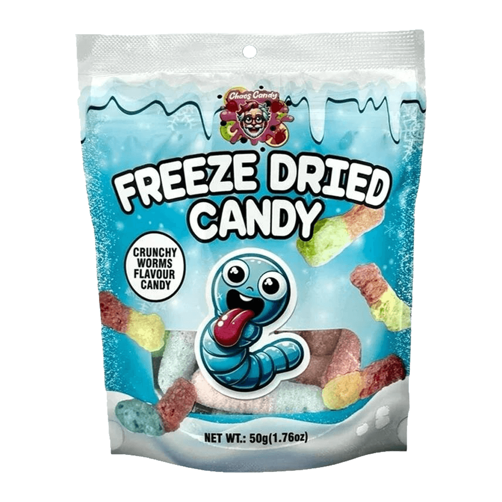Chaos Candy Freeze Dried Candy Sour Worms 50g