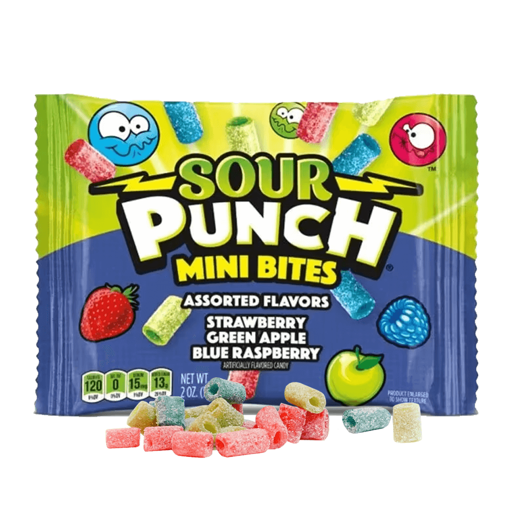 Sour Punch Mini Bites Blue Raspberry 57g