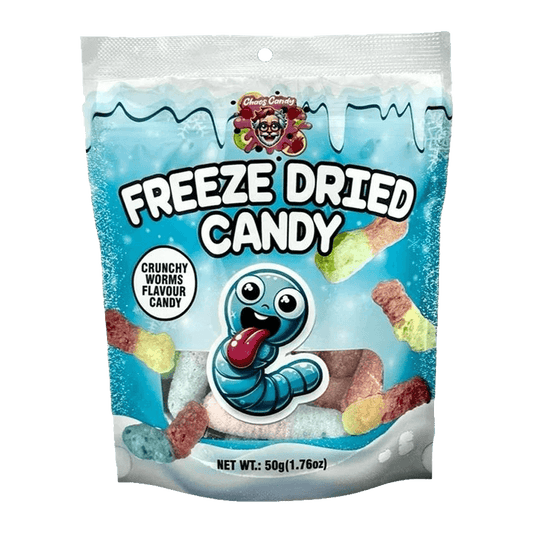 Freeze Dried Candy Sour Worms 50g